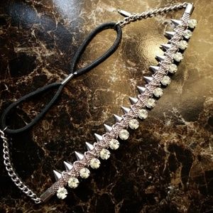 Pink Pewter elastic  headband